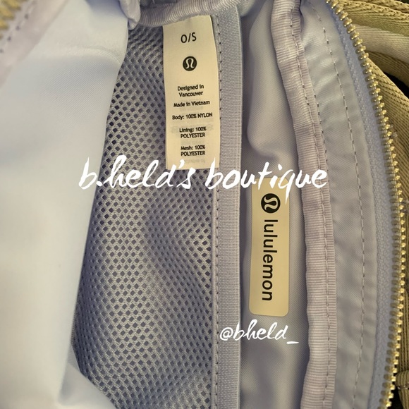 lululemon Everywhere Crossbody Bag in Pastel Blue/Raw Linen OS Brand New NWT - Picture 13 of 14